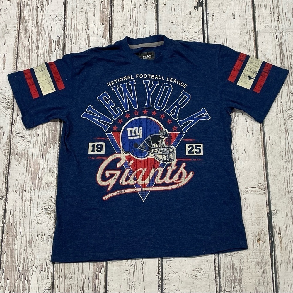 Retro New York Giants NFL Football Sports Crewneck Tee Top Tshirt